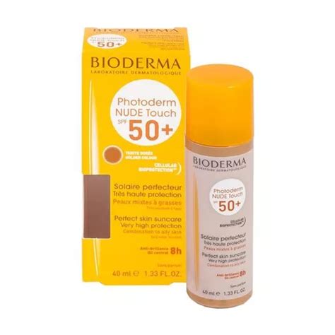 Protector Solar Bioderma Photoderm FPS 50 NUDE Touch Tono Dorado En