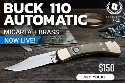 Blade Hq Source Exclusive Buck 110 Auto Is Live Milled