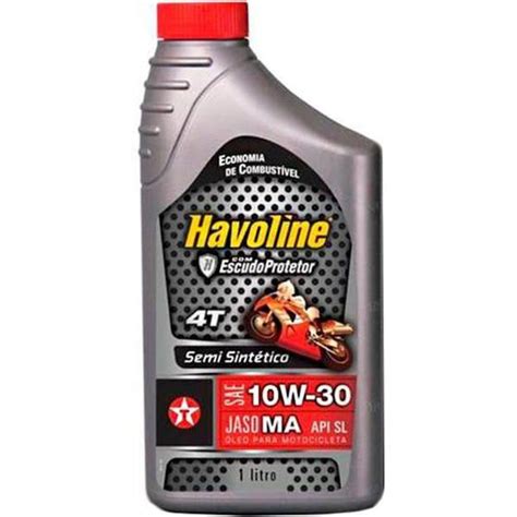 Óleo Texaco Havoline Moto Honda 10w30 Semi Sintético 1l Lubrificante