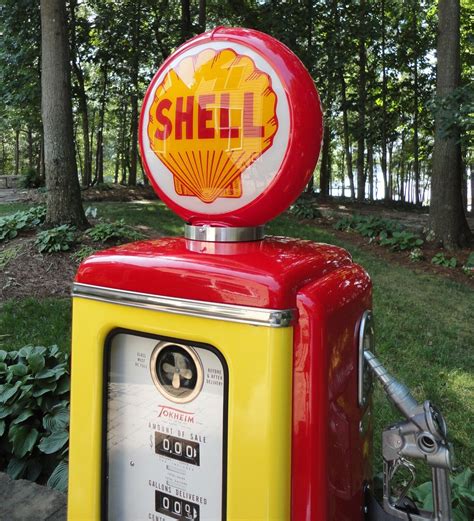 Shell Oil Co Model Tokheim Full Size Gas Pump Vintage Petroliana