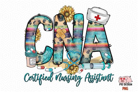 Cna Certified Nursing Assistant Png Sublimation Design 41 Off