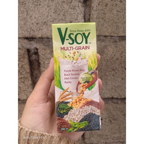 Jual V Soy Soya Bean Milk Multi Grain Ml Minuman Sari Kedelai Vsoy