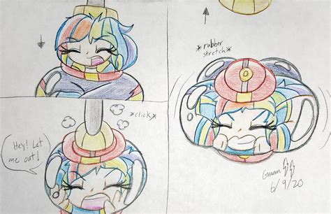 Rainbow Dash Gets Stuffed Into Capsule By Gmangamer25 On Deviantart