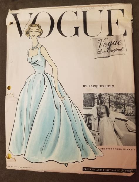 Original Vogue Paris Original By Jacques Heim Etsy