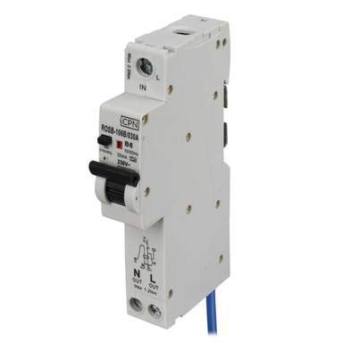 Cudis CPN ROSB 6A 1P N 1 Module B Curve 10kA 30mA Type A RCBO ROSB