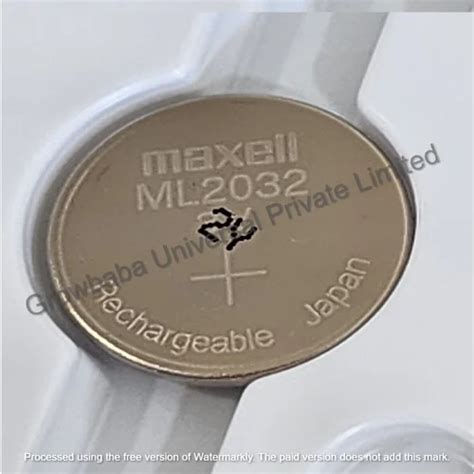 Maxell ML2032 3Volt Rechargeable Lithium Coin Cell Battery At Rs 139