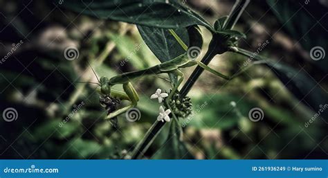 Perfect Grasshopper Camouflage Stock Image - Image of green, perfect ...