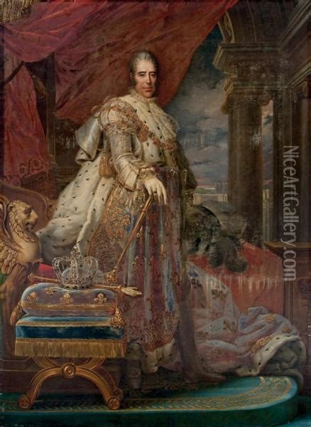 Portrait Du Roi Charles X En Costume De Sacre Oil Painting Reproduction