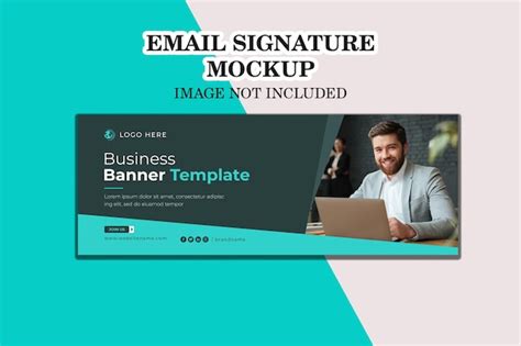 Premium PSD | Business email signature design