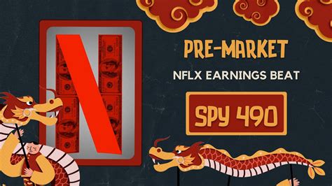 Pre Market Overview Jan Nflx Earnings Beat Spy L N Youtube