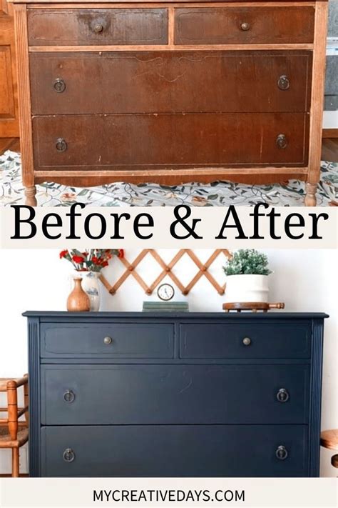 Painted black dresser makeover – Artofit