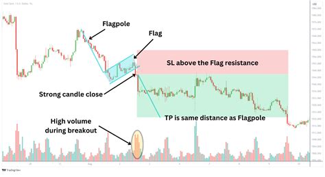 Breakout Below Flag Support Strategy