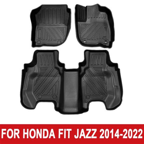 3D TPE RHD Floor Car Mat For Honda FIT JAZZ 2014 2022 GR GS GK Car