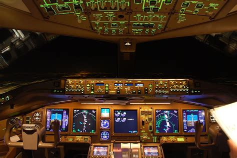 Boeing Series Illuminated Cockpit Aircraft A Cockpit Hd