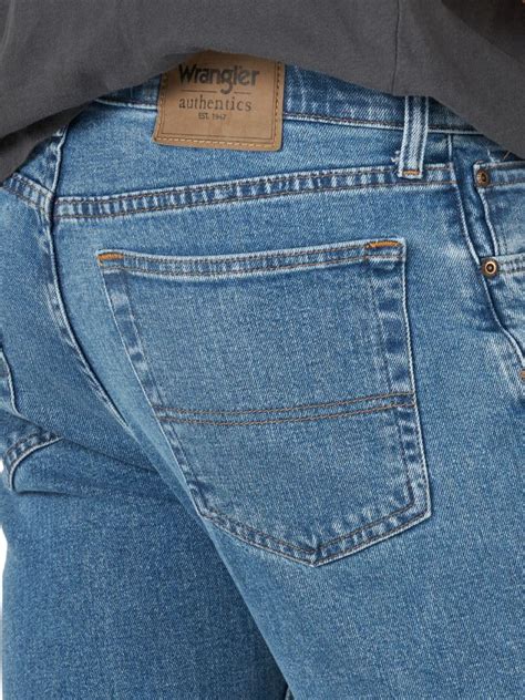 Wrangler Authentics Mens Regular Fit Comfort Flex Waist Jean