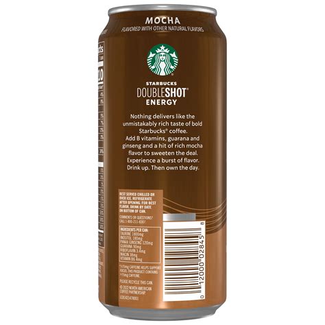 12 Pack Starbucks Doubleshot Energy Mocha Coffee Energy Drink 15 Oz Cans