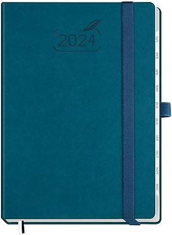 BEZEND Agenda 2024 A5 Couverture Rigide En Cuir PU Lavande Agenda