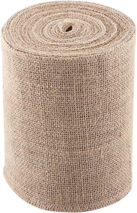 Ruban Jute Toile Jute Rouleau Large Ruban Toile Jute Naturel Tissu