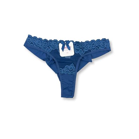 Kit c 3 Calcinha Fio Duplo Transparência e Detalhe em Renda Lut Galé Lingerie Calcinhas