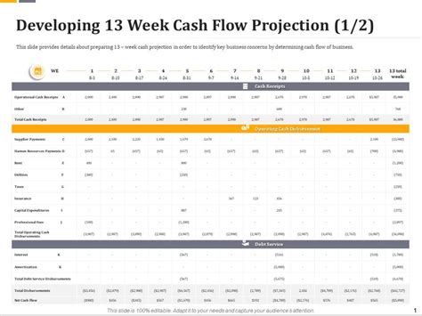 Top 5 Cash Flow Projection Templates With Examples And Samples