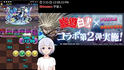 パズドラ 裏・極限の闘技場 裏双極の女神 黒龍波を極めた者・飛影 Youtube