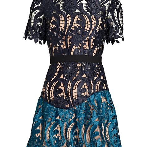 Self Portrait Prairie Guipure Lace Mini Dress Intermix®