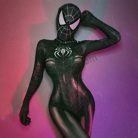 Disfraz de Spiderman para mujer Zentai traje Sexy mono de superhéroe