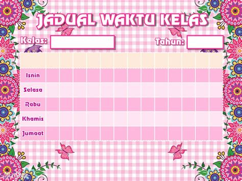 Jadual Bertugas Template Anti Vuvuzela