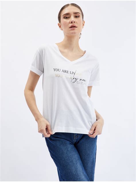 Weißes Damen T Shirt von ORSAY Orsay de Der offizielle E Shop der