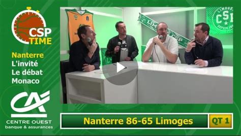 CSP Time revient sur la déroute du Limoges CSP à Nanterre avec Frédéric