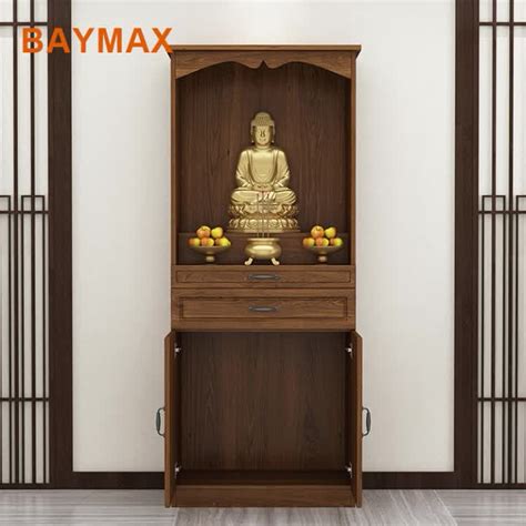 Offering Table Buddha Bodhisattva Statue Altar Cabinet Shrine For