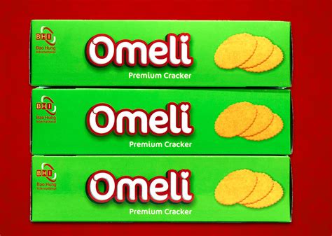 Bánh Omeli Cracker khoai tây hộp giấy 128g - Greenfood Việt Nam