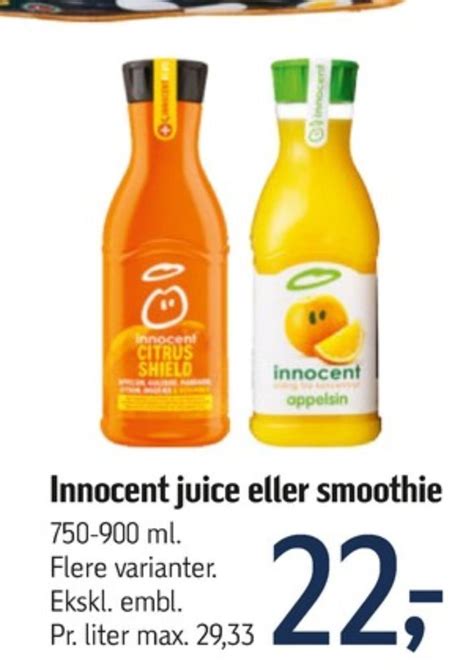 Innocent appelsinjuice tilbud hos Føtex