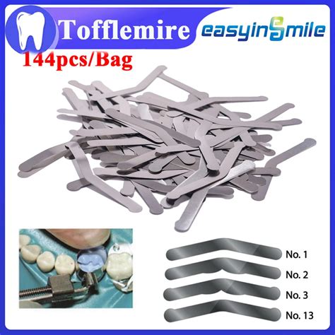 144pc Bag Dental Tofflemire Matrix Bands 0 04mm Universal Stainless