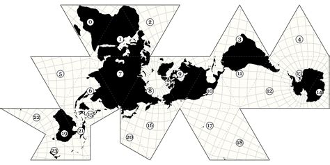 Jasper Johns Dymaxion Map