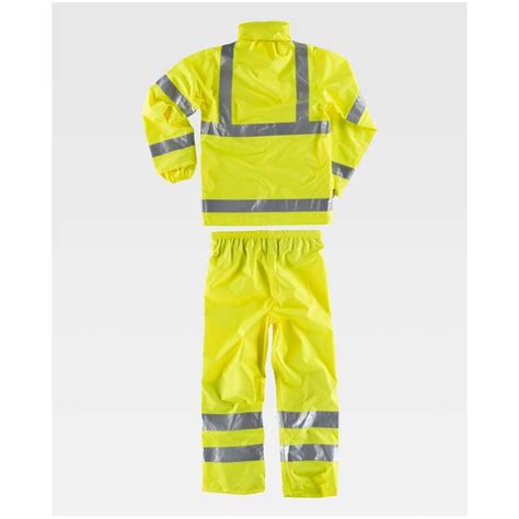 Traje De Agua Alta Visibilidad Impermeable Workteam S