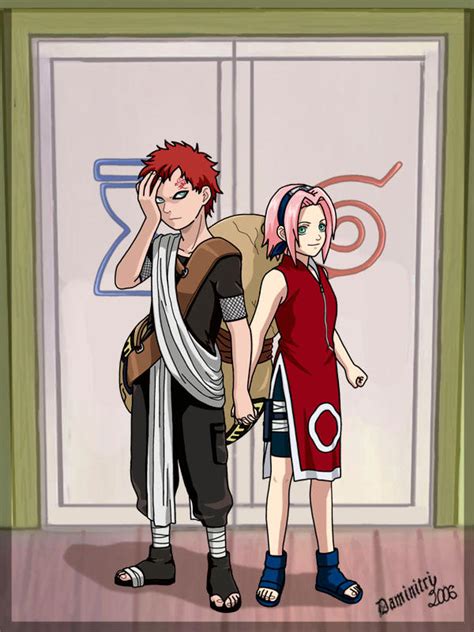 Gaara and Sakura by Daminitri on DeviantArt