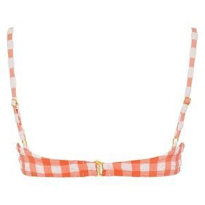 Montce Swim Montce Shrimp Gingham Lena Bikini Top Poshmark