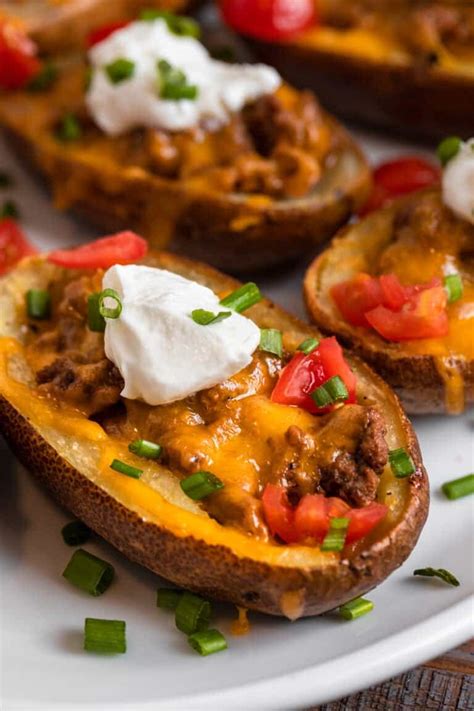 Cheeseburger Potato Skins Lemons Zest