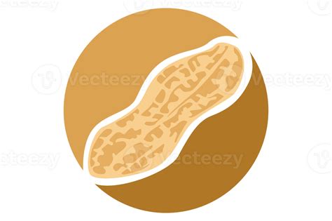 Peanut Logo Icon On Transparent Background Png