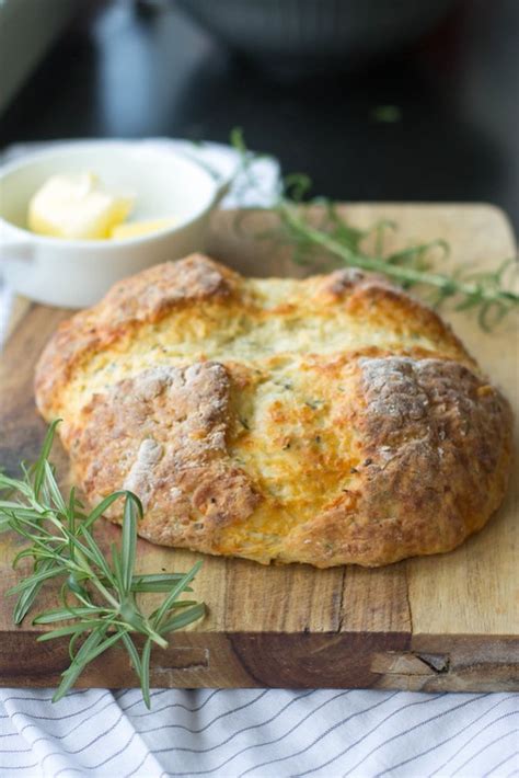 Rosemary Cheddar Irish Soda Bread Nourish And Fete