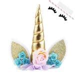 Buy Hasthip Multicolor Handmade Unicorn Horn Ears Eyelash Set Birthday