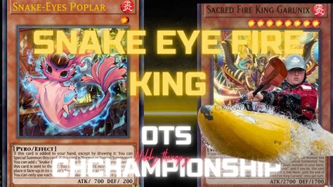 FINALIST OTS CHAMPIONSHIP FIRE KING SNAKE EYES ALAN GREALISH