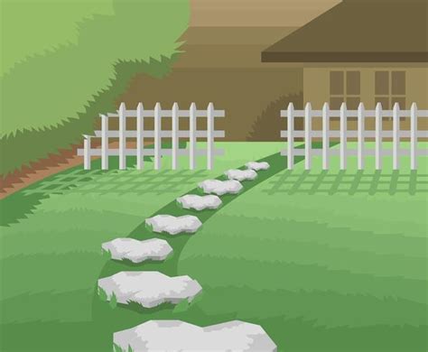 Stone Path Vector 206523 Vector Art At Vecteezy