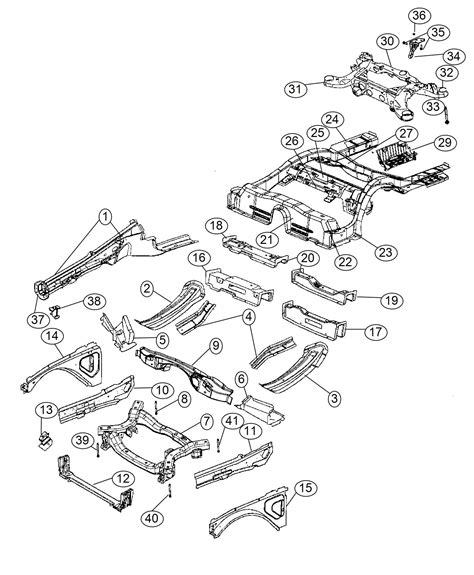 Dodge Charger Bracket Crossmember Right Complete Frame 68249076aa Chrysler Jeep Dodge