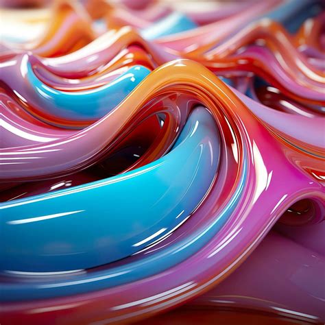 3d Rendered Colorful Glossy and Matte Ultra HD Geometric Background ...