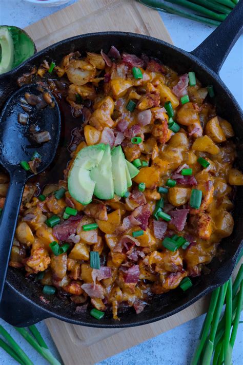 Loaded Chicken Potato Bake Thrilled Foodie