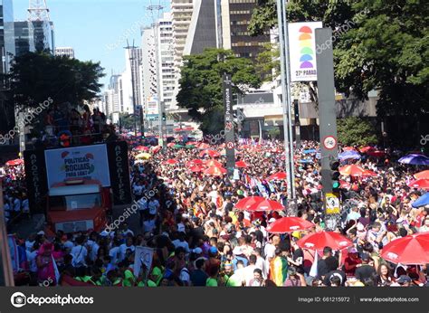 Sao Paulo Lgbtqia Parade Pride Movement Public Th Lgbtqia