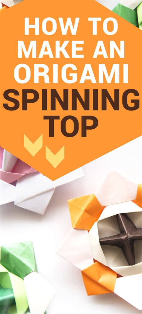 How To Make An Origami Spinning Top The Printables Fairy