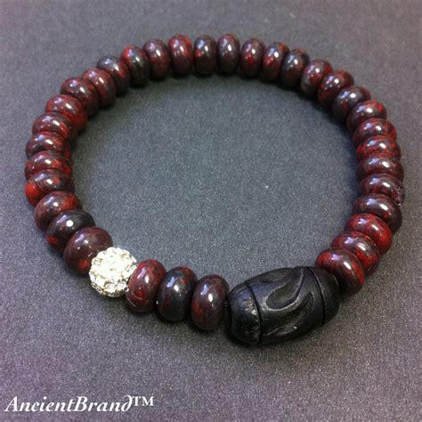 Items Similar To Men S Jasper Stretch Beaded Bracelet On Etsy